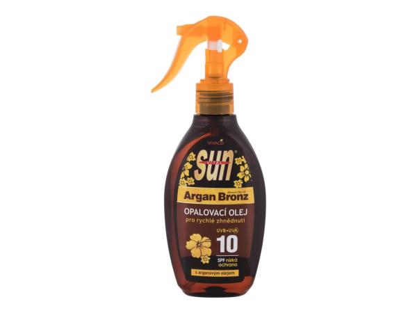 Vivaco Sun Argan Bronz Suntan Oil (U) 200ml, Opaľovací prípravok na telo SPF10