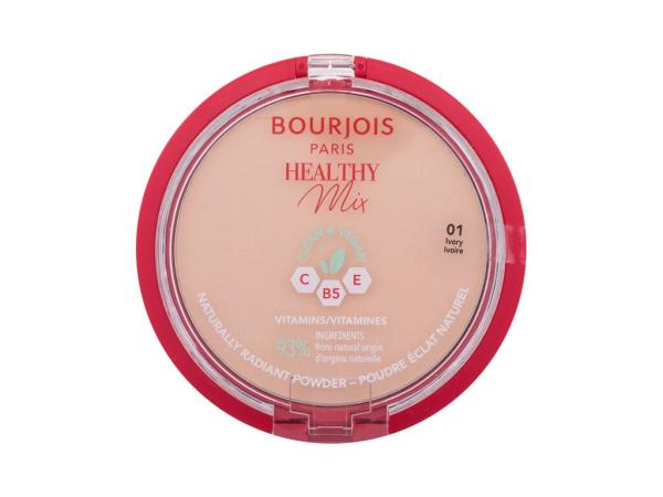 BOURJOIS Paris Healthy Mix Clean & Vegan Naturally Radiant Powder 01 Ivory (W) 10g, Púder