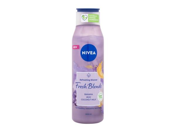 Nivea Fresh Blends Banana & Acai Refreshing Shower (W) 300ml, Sprchovací gél