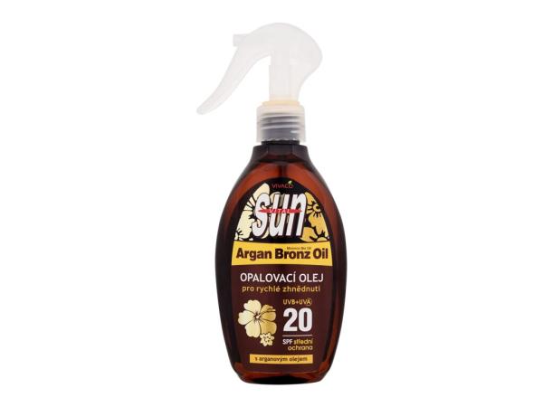 Vivaco Sun Argan Bronz Suntan Oil (U) 200ml, Opaľovací prípravok na telo SPF20