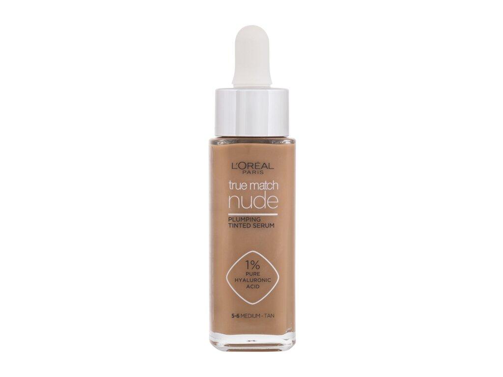 L&apos;Oréal Paris True Match Nude 5-6 Medium-Tan (W) 30ml, Make-up Plumping Tinted Serum