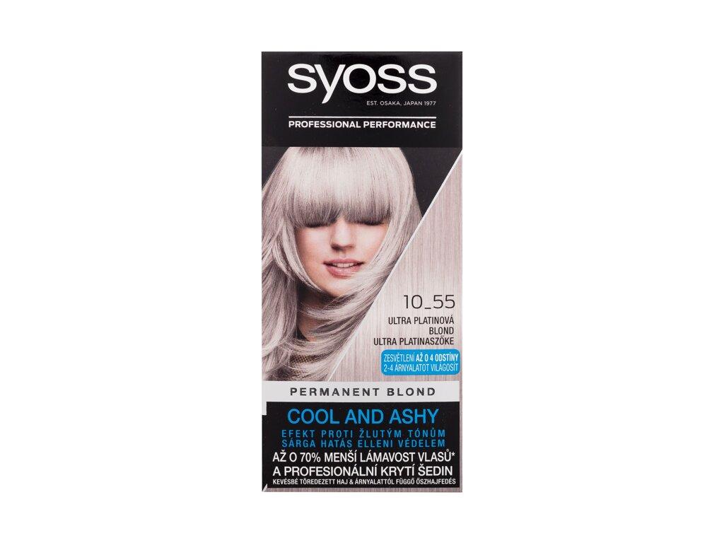 Syoss Permanent Coloration Permanent Blond 10-55 Ultra Platinum Blond (W) 50ml, Farba na vlasy