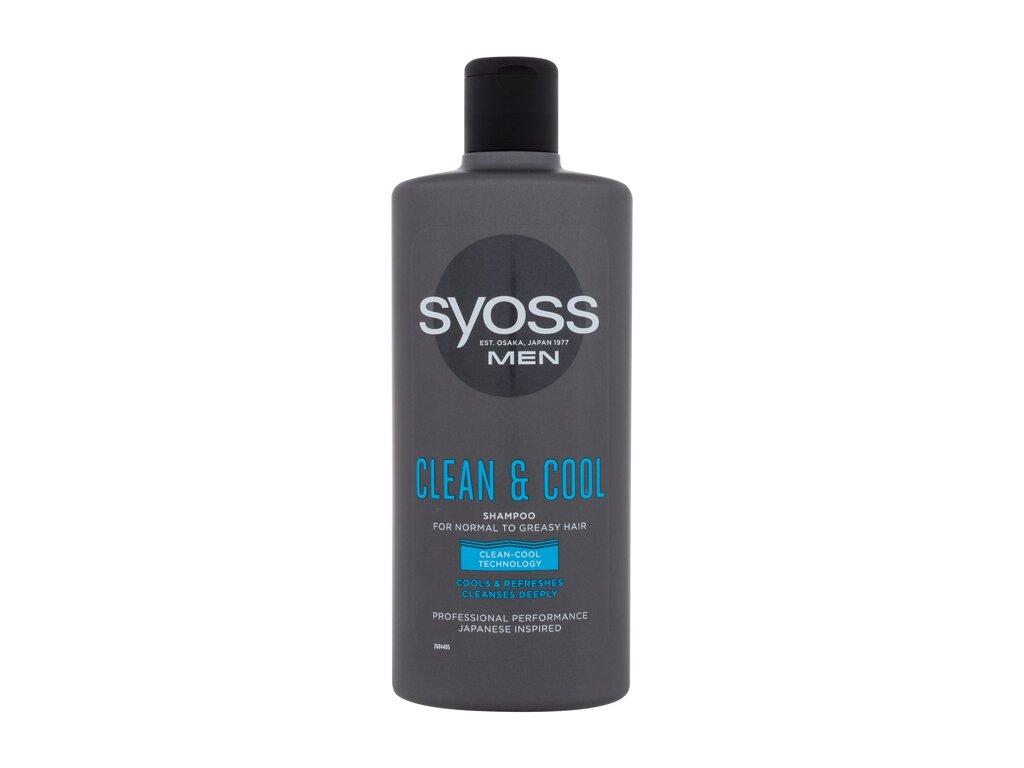 Syoss Clean &amp; Cool Men (M)  440ml, Šampón