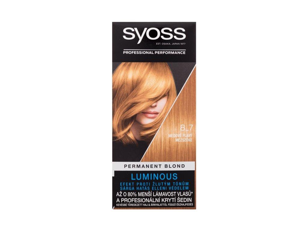 Syoss Permanent Coloration 8-7 Honey Blond (W) 50ml, Farba na vlasy
