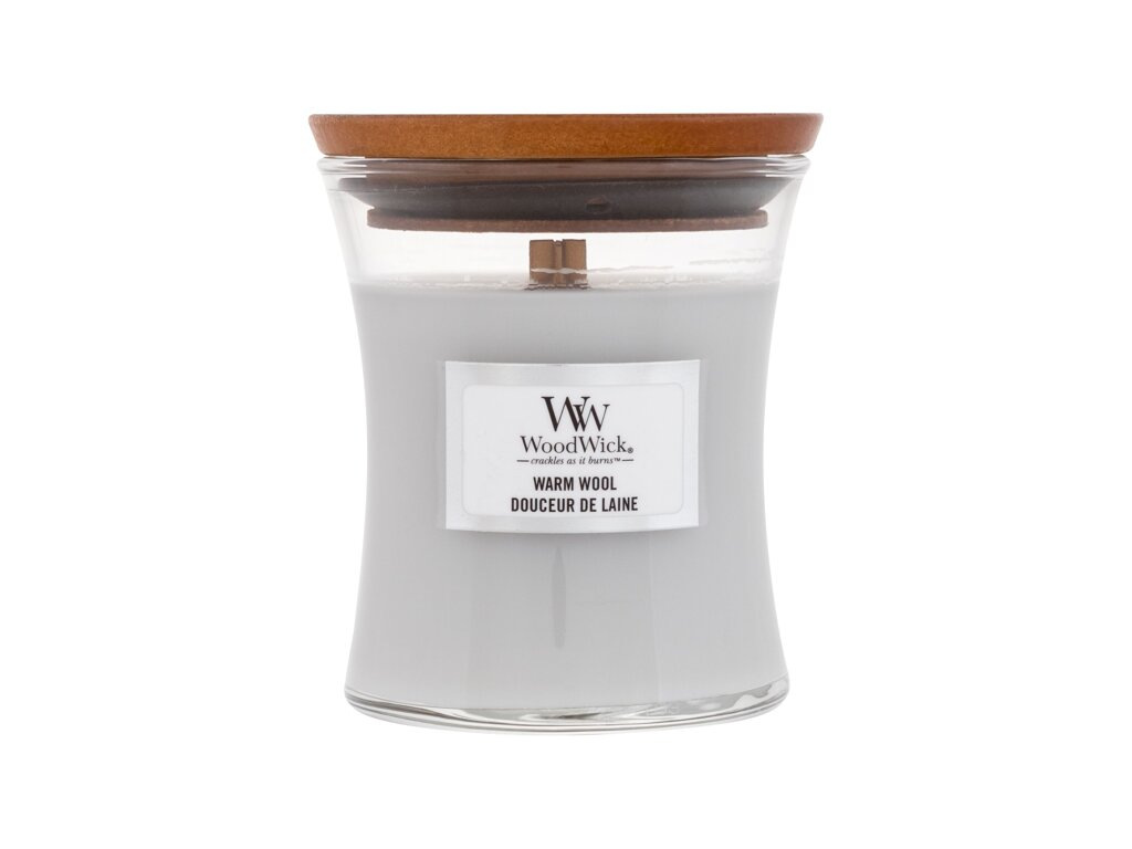 WoodWick Warm Wool (U) 85g, Vonná sviečka