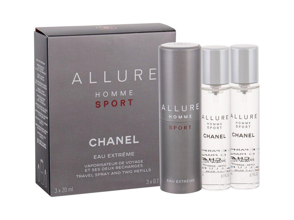 Chanel Allure Homme Sport Eau Extreme (M) 3 x 20 ml, Toaletná voda Twist and Spray
