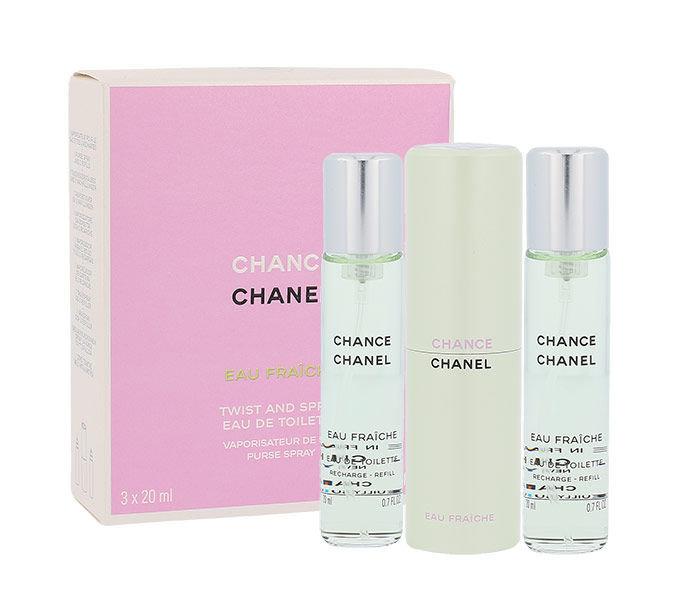 Chanel Chance Eau Fraiche (W) 3x20 ml, Toaletná voda Twist and Spray