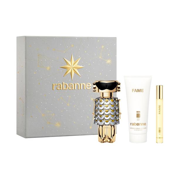 Paco Rabanne Fame EdP 80ml + EdP 10ml + Telové mlieko 100ml, Darčeková sada (W)