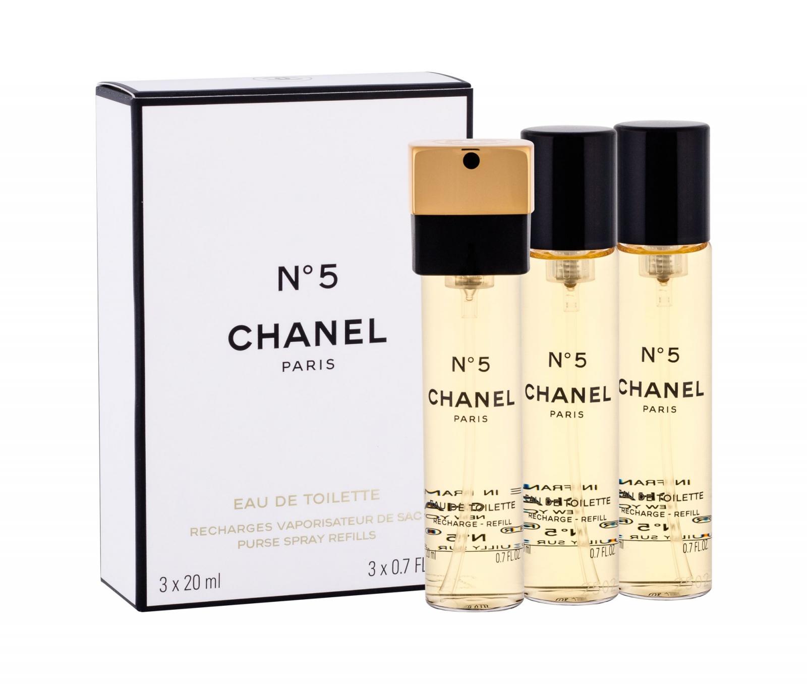 Chanel No.5 (W) 3x20ml, Toaletná voda Náplň