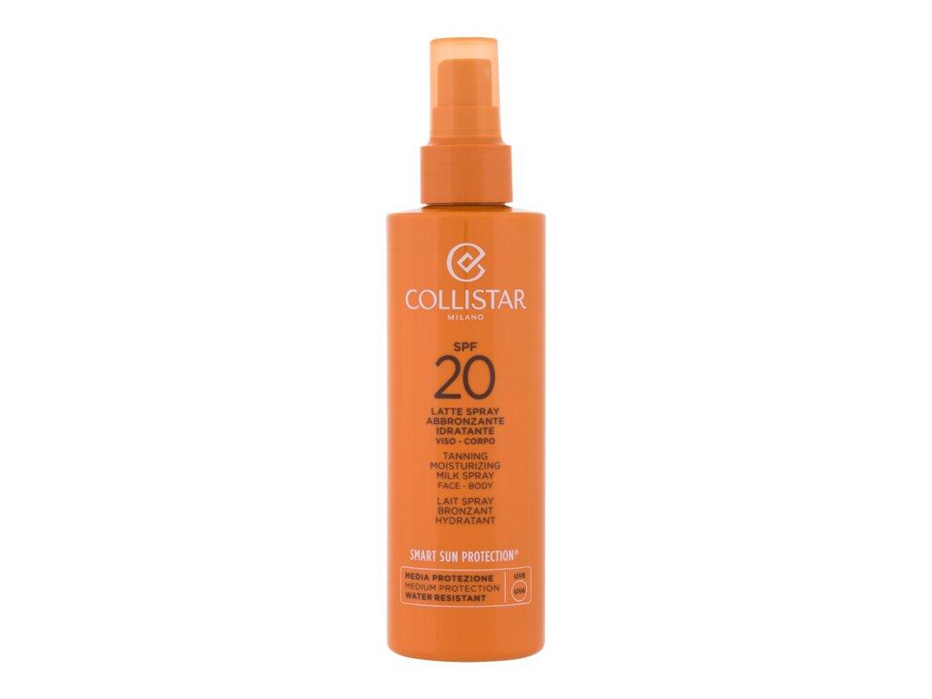 Collistar Smart Sun Protection Tanning Moisturizing Milk Spray (U) 200ml, Opaľovací prípravok na telo SPF20