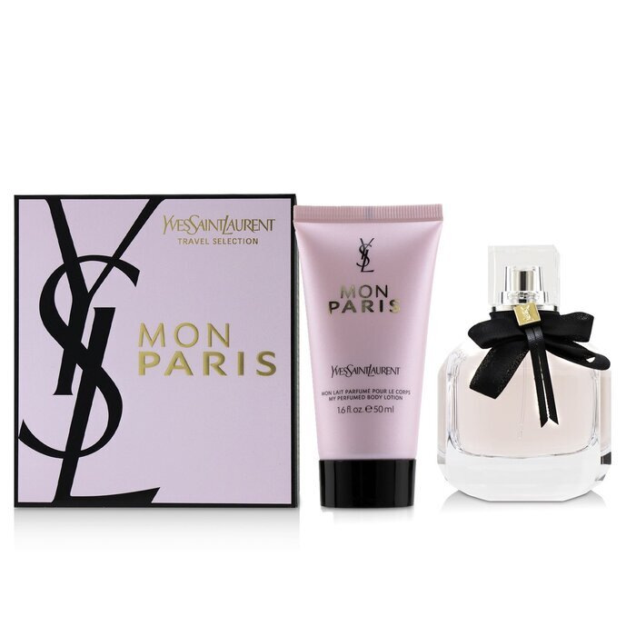 Yves Saint Laurent Mon Paris EdP 50ml + Telové mlieko 50ml, Darčeková sada (W)