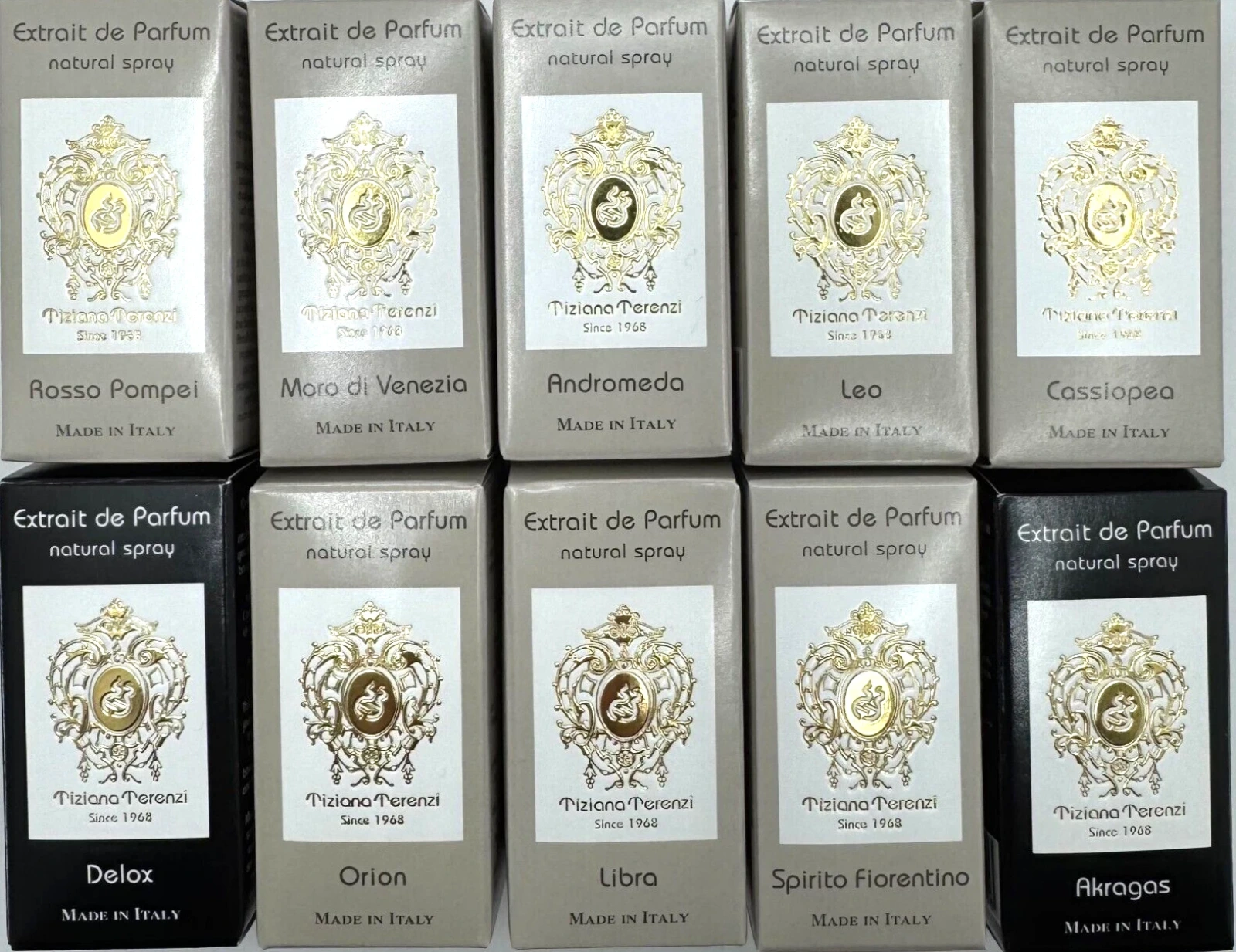 Mix unisex vzoriek Tiziana Terenzi 10 x 1.5ml, Parfumovaný extrakt (U)