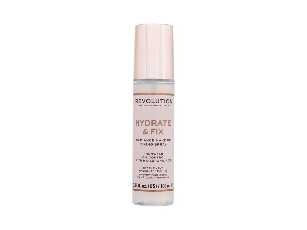 Makeup Revolution London Hydrate & Fix Radiance Make Up Fixing Spray (W) 100ml, Fixátor make-upu