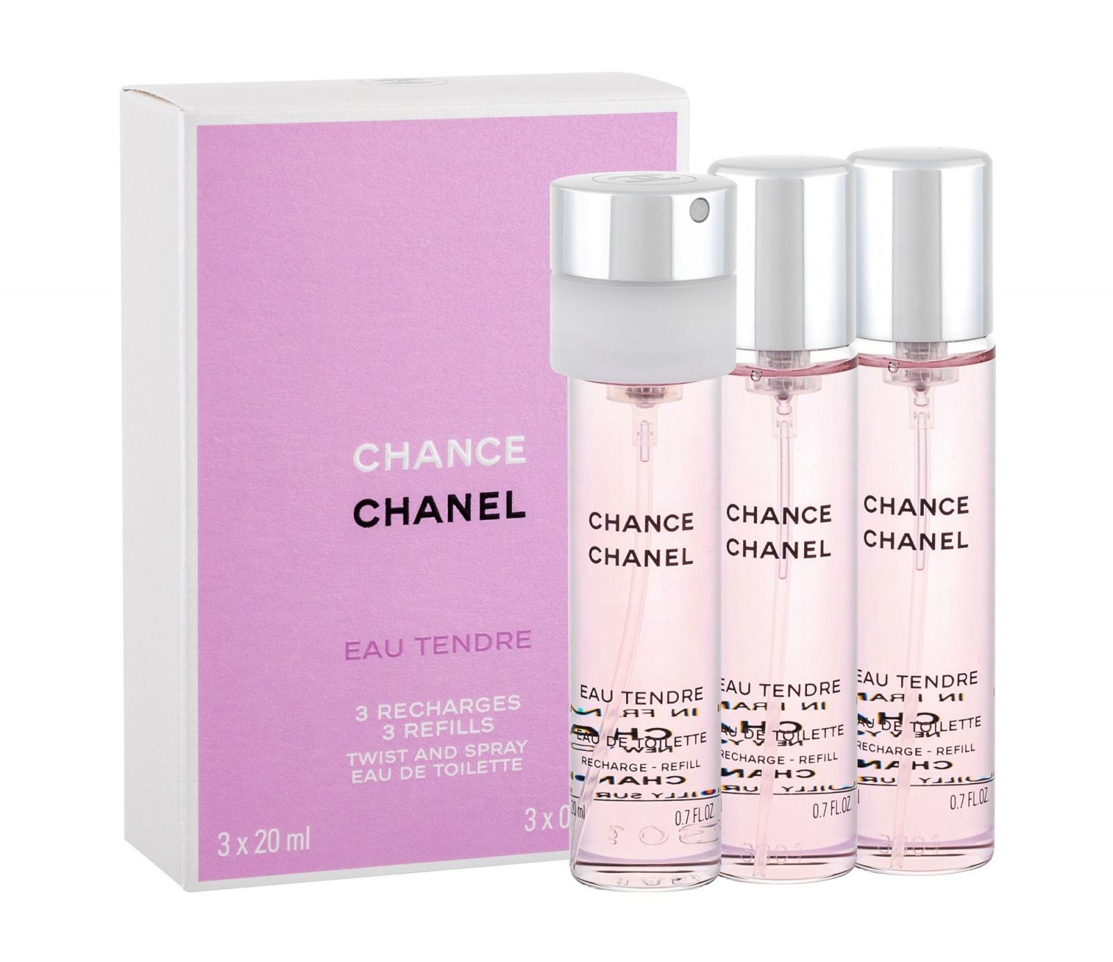 Chanel Chance Eau Tendre (W) 20ml, Toaletná voda Náplň 3x 20 ml