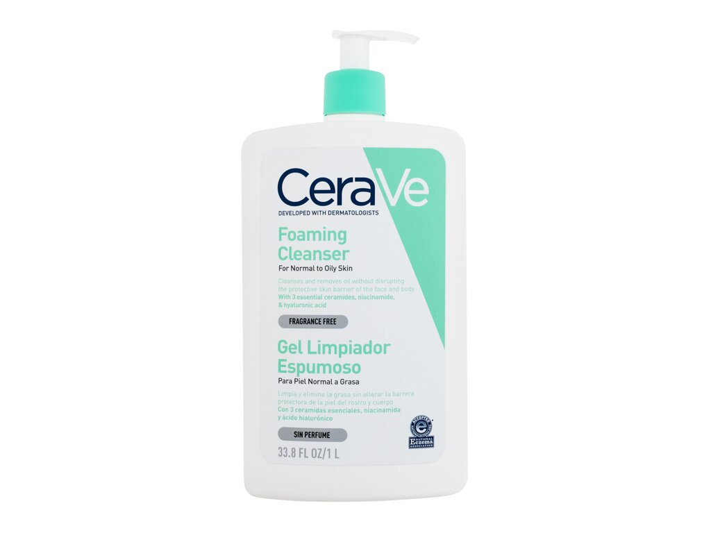 CeraVe Facial Cleansers Foaming Cleanser (W) 1000ml, Čistiaci gél