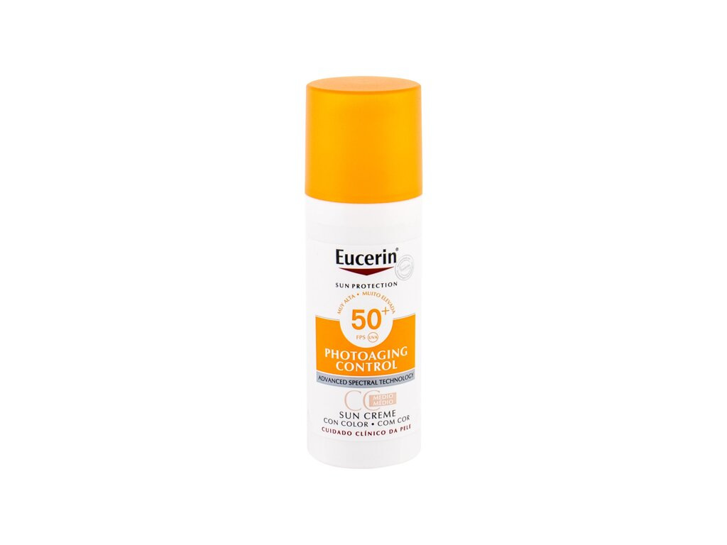 Eucerin Sun Protection Photoaging Control CC Cream Medium (W) 50ml, Opaľovací prípravok na tvár SPF50+