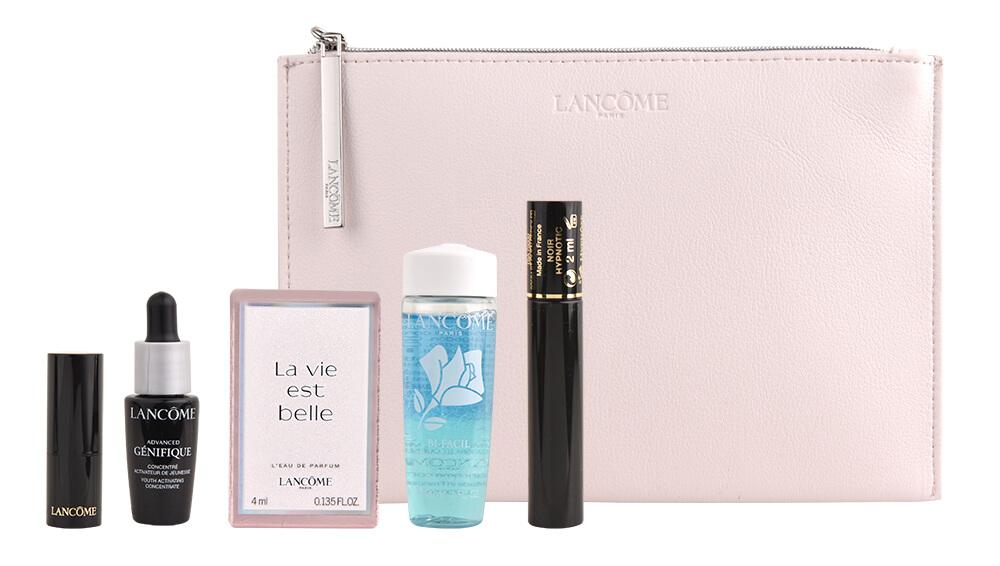 Lancome La Vie Est Belle EdP 4ml - ružová kozmetická taška + sada