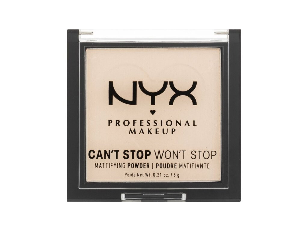 NYX Professional Makeup Can't Stop Won't Stop Mattifying Powder 01 Fair (W) 6 g, Púder