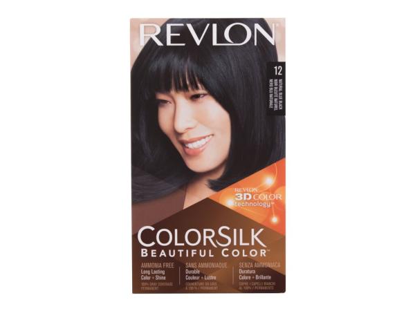 Revlon Colorsilk Beautiful Color 12 Natural Blue Black (W) 59,1ml, Farba na vlasy