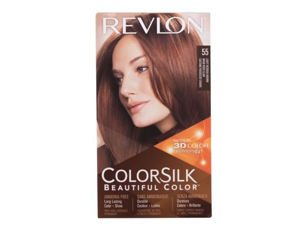 Revlon Colorsilk Beautiful Color 55 Light Reddish Brown (W) 59,1ml, Farba na vlasy