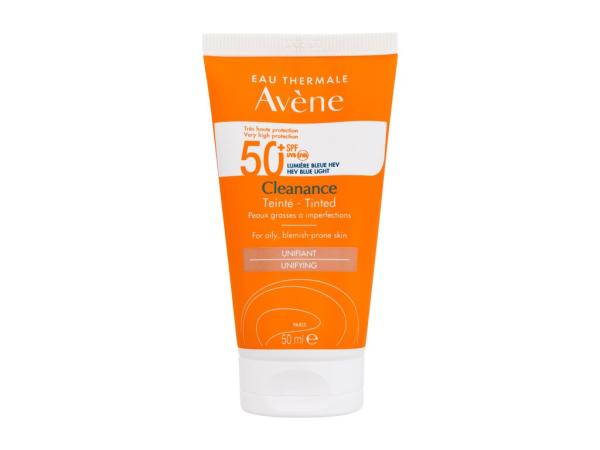 Avene Tinted Sun Cream Cleanance (W)  50ml, Opaľovací prípravok na tvár