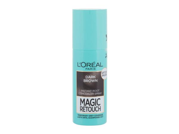 L'Oréal Paris Magic Retouch Instant Root Concealer Spray Dark Brown (W) 75ml, Farba na vlasy