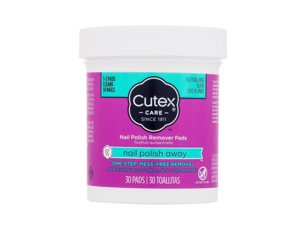 Cutex Nail Polish Away Nail Polish Remover Pads (W) 30ks, Odlakovač nechtov