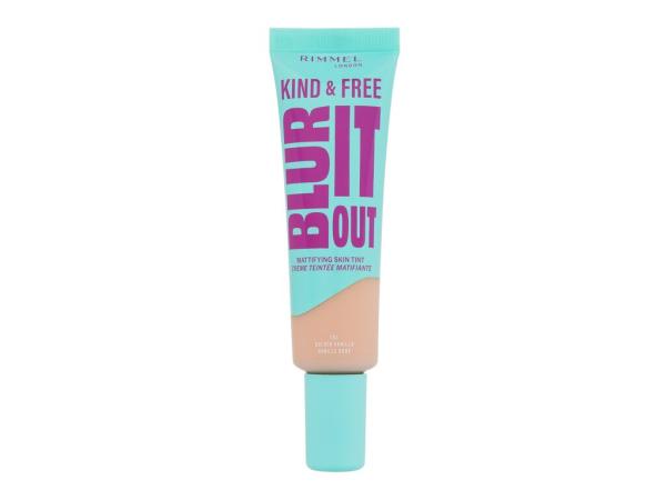 Rimmel London Kind & Free Blur It Out Mattifying Skin Tint 163 Golden Vanilla (W) 30ml, Make-up