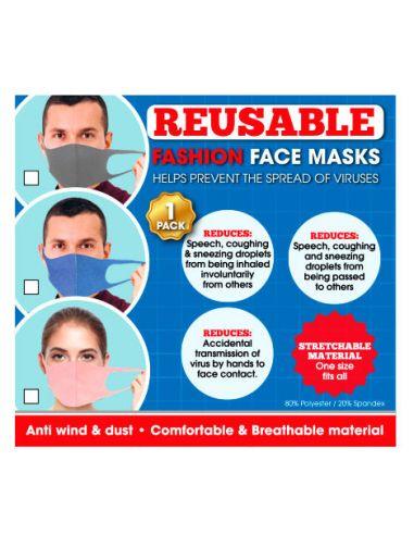 Ochranná maska na tvár modrá 1ks - opakovateľne použiteľná