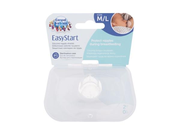 Canpol babies Easy Start Silicone Nipple Shields (W) 2ks, Vložky do podprsenky M/L