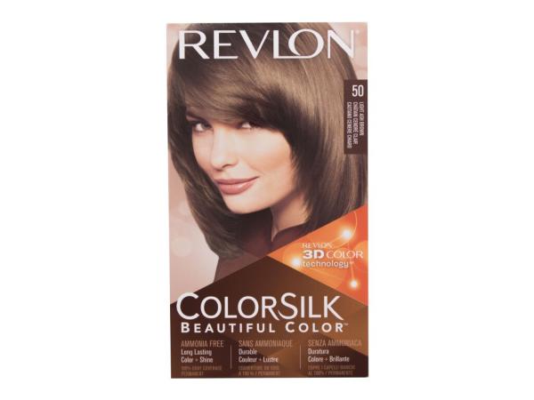 Revlon Colorsilk Beautiful Color 50 Light Ash Brown (W) 59.1 ml, Farba na vlasy