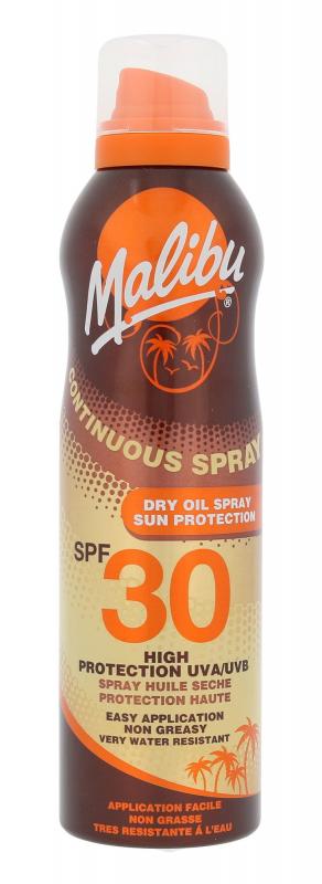 Malibu Continuous Spray Dry Oil (W) 175ml, Opaľovací prípravok na telo SPF30