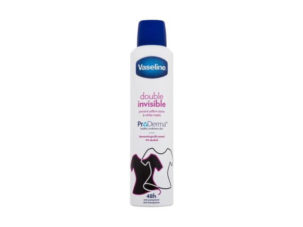 Vaseline Double Invisible (W) 250ml, Antiperspirant 48h