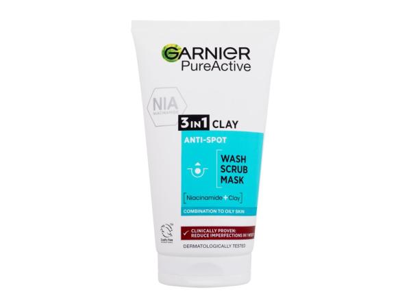 Garnier 3in1 Clay Pure Active (U)  150ml, Čistiaci krém