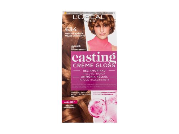 L'Oréal Paris Casting Creme Gloss 634 Honey Chestnut (W) 48ml, Farba na vlasy