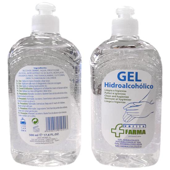 Verita Farma Hydroalkoholický gel 500ml, Antibakteriálny gel