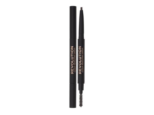Makeup Revolution London Duo Brow Definer Medium Brown (W) 0,25g, Ceruzka na obočie