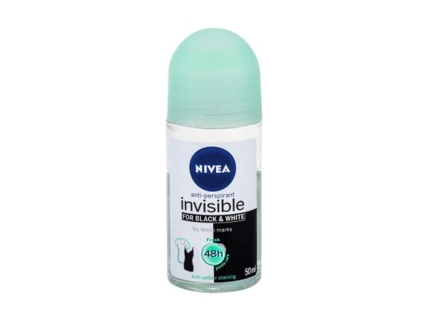 Nivea Black & White Invisible Fresh (W) 50ml, Antiperspirant 48h