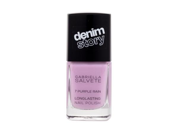 Gabriella Salvete Denim Story Longlasting Nail Polish 07 Purple Rain (W) 11ml, Lak na nechty