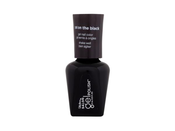 Sally Hansen Salon Gel Polish Gel Nail Color 268 Pat On The Black (W) 7ml, Lak na nechty