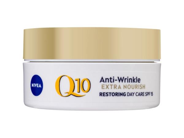 Nivea Q10 Power Anti-Wrinkle Extra Nourish (W) 50ml, Denný pleťový krém SPF15