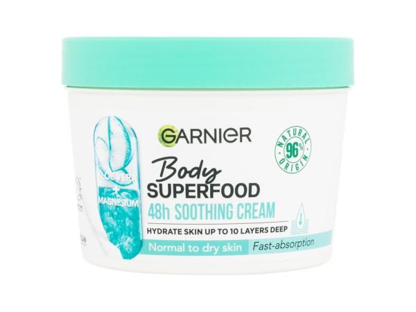 Garnier Body Superfood 48h Soothing Cream (W) 380ml, Telový krém Aloe Vera + Magnesium