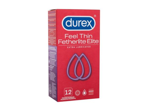 Durex Feel Thin Extra Lubricated (M) 12ks, Kondómy