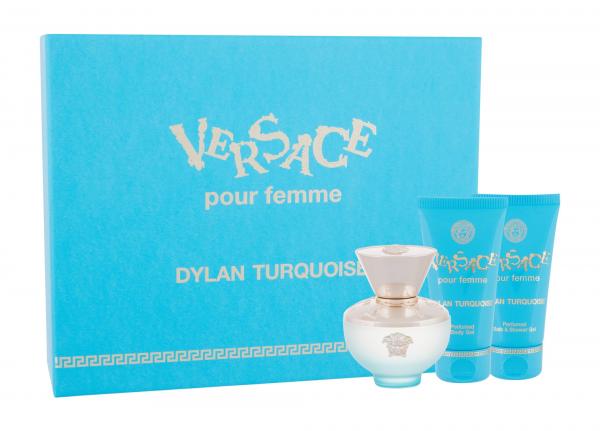 Versace Dylan Turquoise  EdT 50ml + sprchovací gél 50 ml + telový gél 50 ml (W)