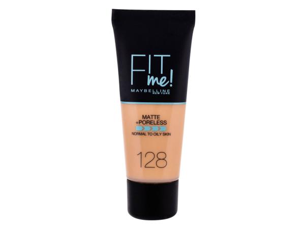 Maybelline Fit Me! Matte + Poreless 128 Warm Nude (W) 30ml, Make-up