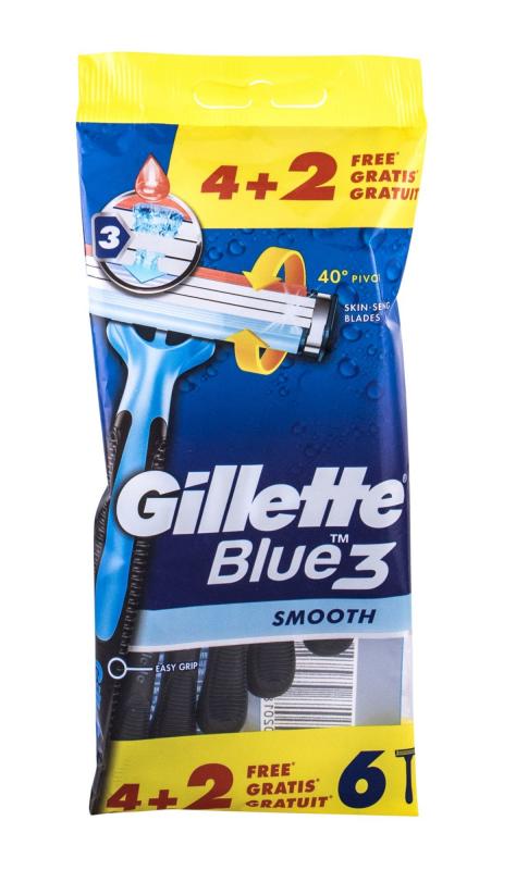 Gillette Smooth Blue3 (M) 6ks, Holiaci strojček