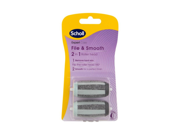 Scholl Expert Care File & Smooth 2in1 Roller Heads (W) 2ks, Pedikúra