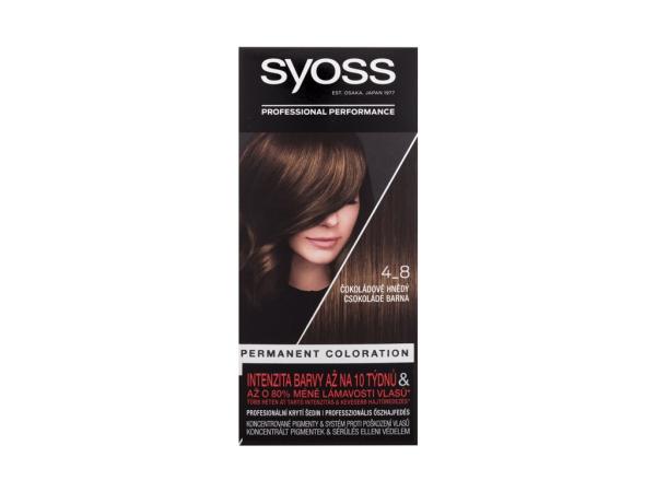 Syoss Permanent Coloration 4-8 Chocolate Brown (W) 50ml, Farba na vlasy