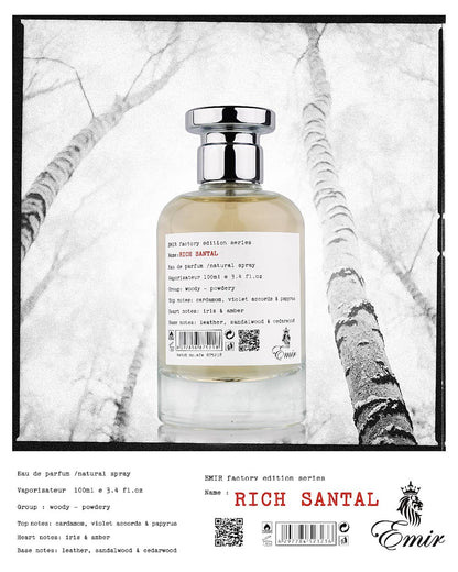 Paris Corner Emir Factory Edition Rich Santal (U) 100ml, Parfumovaná voda 2