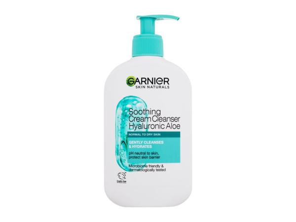 Garnier Soothing Cream Cleanser Skin Naturals Hyaluronic Aloe (W)  250ml, Čistiaci krém